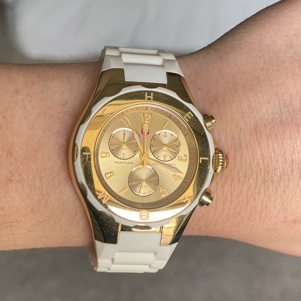 Michele jelly bean watch - barely worn!